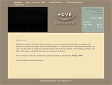 Tablet Screenshot of hovefamilydental.com